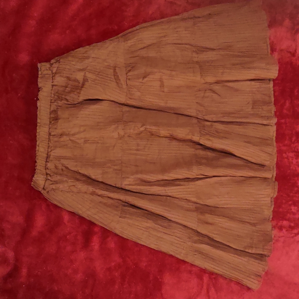 Rust brown skirt